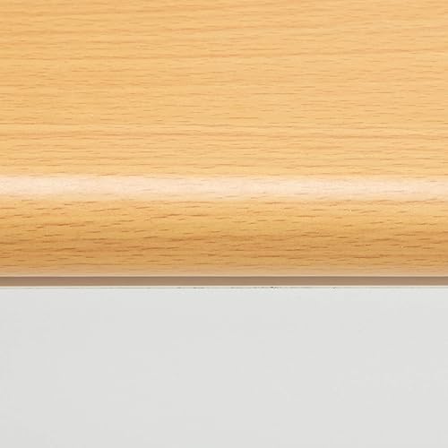 Miniatura 10 de HODEDAH IMPORT - Armario de cocina alto de pie con espacio superior e inferior para armario cerrado 1 cajón gran espacio abierto para microondas en