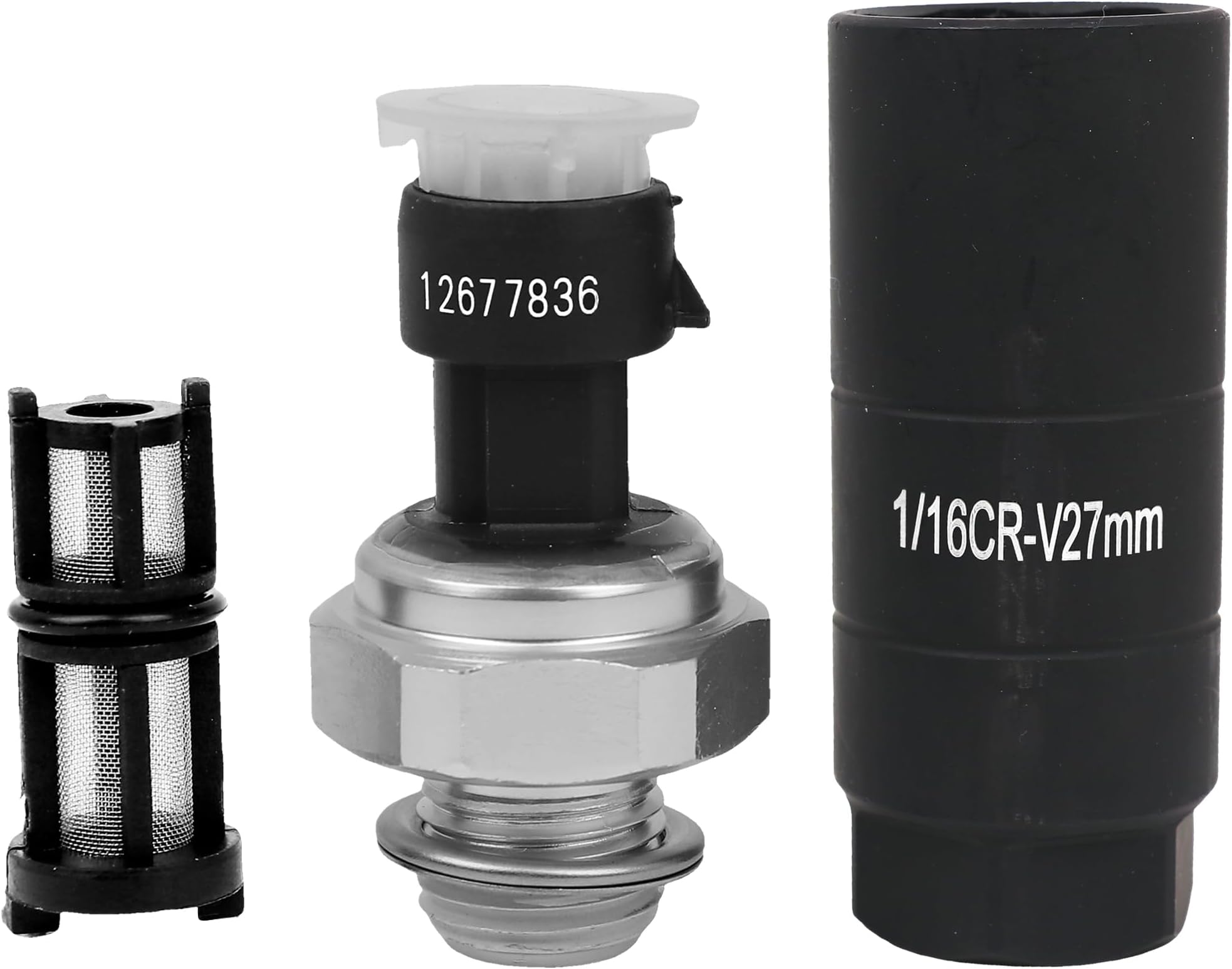 12573107 Oil Pressure Sensor with Socket for Chevy Silverado 1500 2500 3500 Tahoe Suburban Impala Avalanche Express GMC Sierra Yukon Cadillac Escalade CTS 2003 2004 2005 2006 2007 2008 5.3L 6.0L 6.2L