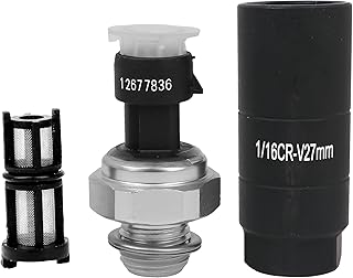 12573107 Oil Pressure Sensor with Socket for Chevy Silverado 1500 2500 3500 Tahoe Suburban Impala Avalanche Express GMC Sierra Yukon Cadillac Escalade CTS 2003 2004 2005 2006 2007 2008 5.3L 6.0L 6.2L