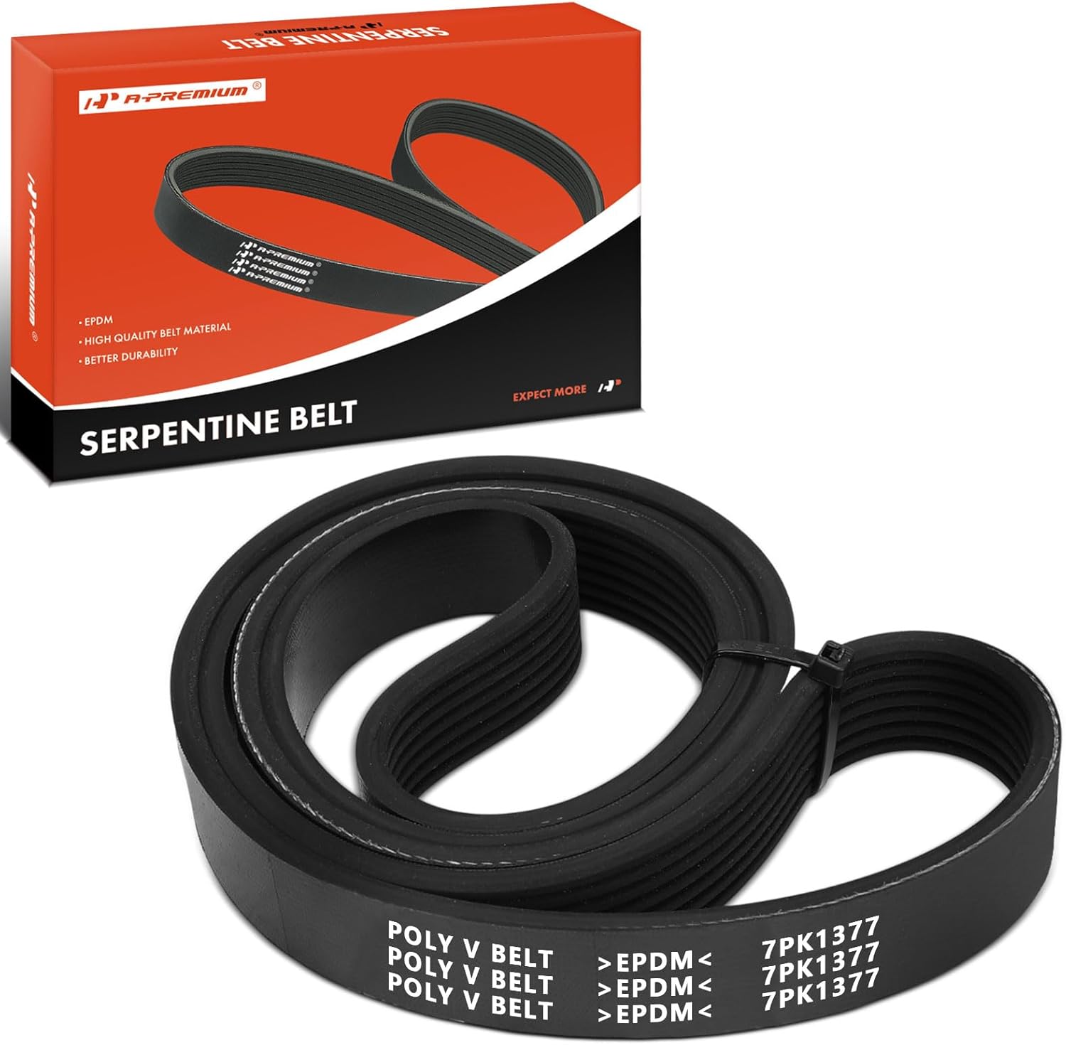 A-Premium Serpentine Belt 54.21 In For Smart Fortwo 2016 2017, L3 0.9L, GAS