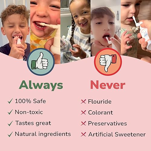 Miniatura 4 de Abera Spray oral anticaries para niños, ayudante de pasta de dientes para reparación de caries y aliento fresco, uso para recién nacidos a