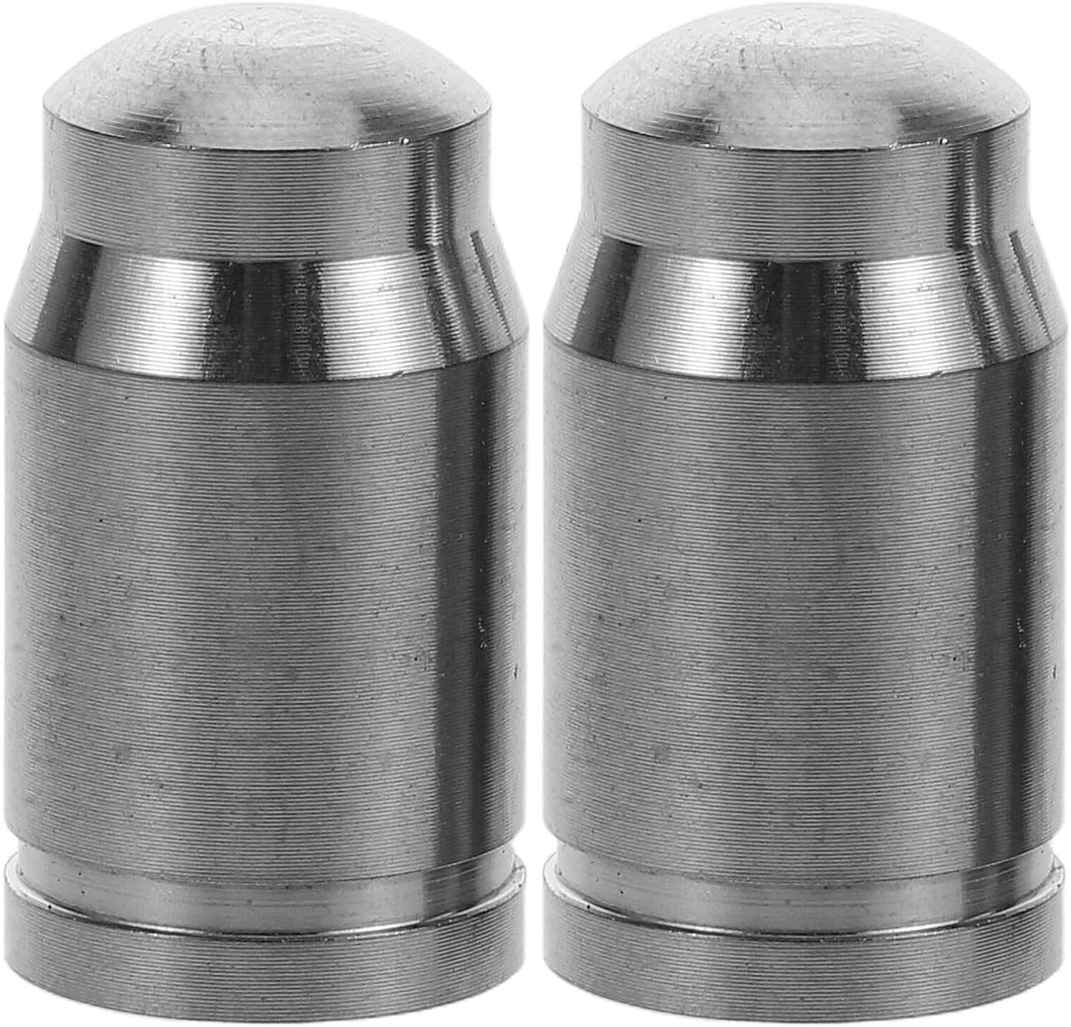 Alasum 2pcs Titanium Alloy Bicycle Tire Valve Stem Caps Mountain and Road Bike Air Valve Covers Bike Accessories for Cycling Protection