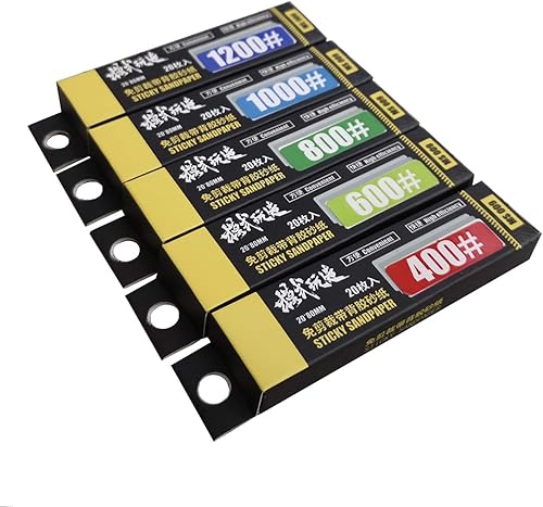 Herramientas de lijado abrasivo impermeable mojadoseco pegajoso papel de lija para madera, metal y pulido automotriz 100pcs