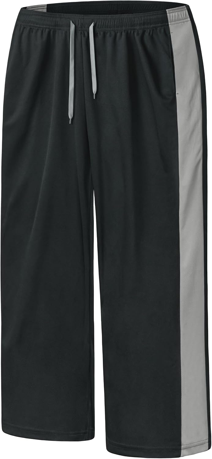 TAPULCO Men's Big and Tall Quick Dry Pants,Stretch Breathable Athletic Pants with Large Pockets for Gym & Daily Wear
