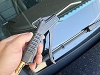 Vista 7 de SANFU Pistola de aire de codo de acero inoxidable de 4 pulgadas con enchufe de latón de 1/4 pulgadas, herramientas de aire para compresor de aire