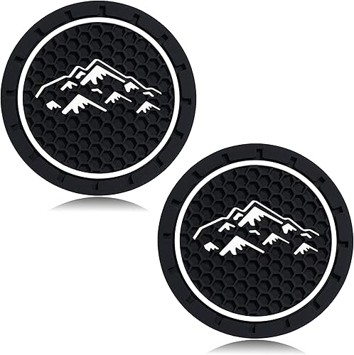 Miniatura 4 de 2 piezas de 2.75 pulgadas de montaña titular de la taza insertar posavasos diámetro ovalado vehículo duro viaje auto accesorios de coche de montaña