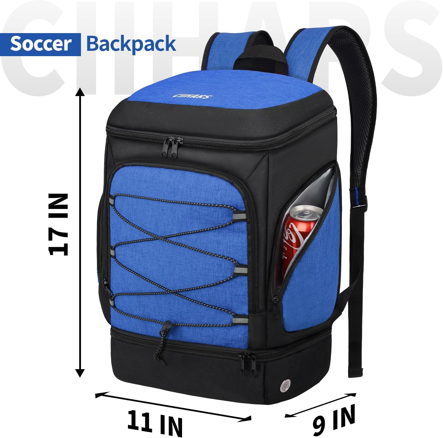 Soccer Bag - Soccer Backpack with Ball Holder,Sport Equipment Bags gifts for soccer stuff Water resistant Includes Separate Cleat Fit Basketball Volleyball Football