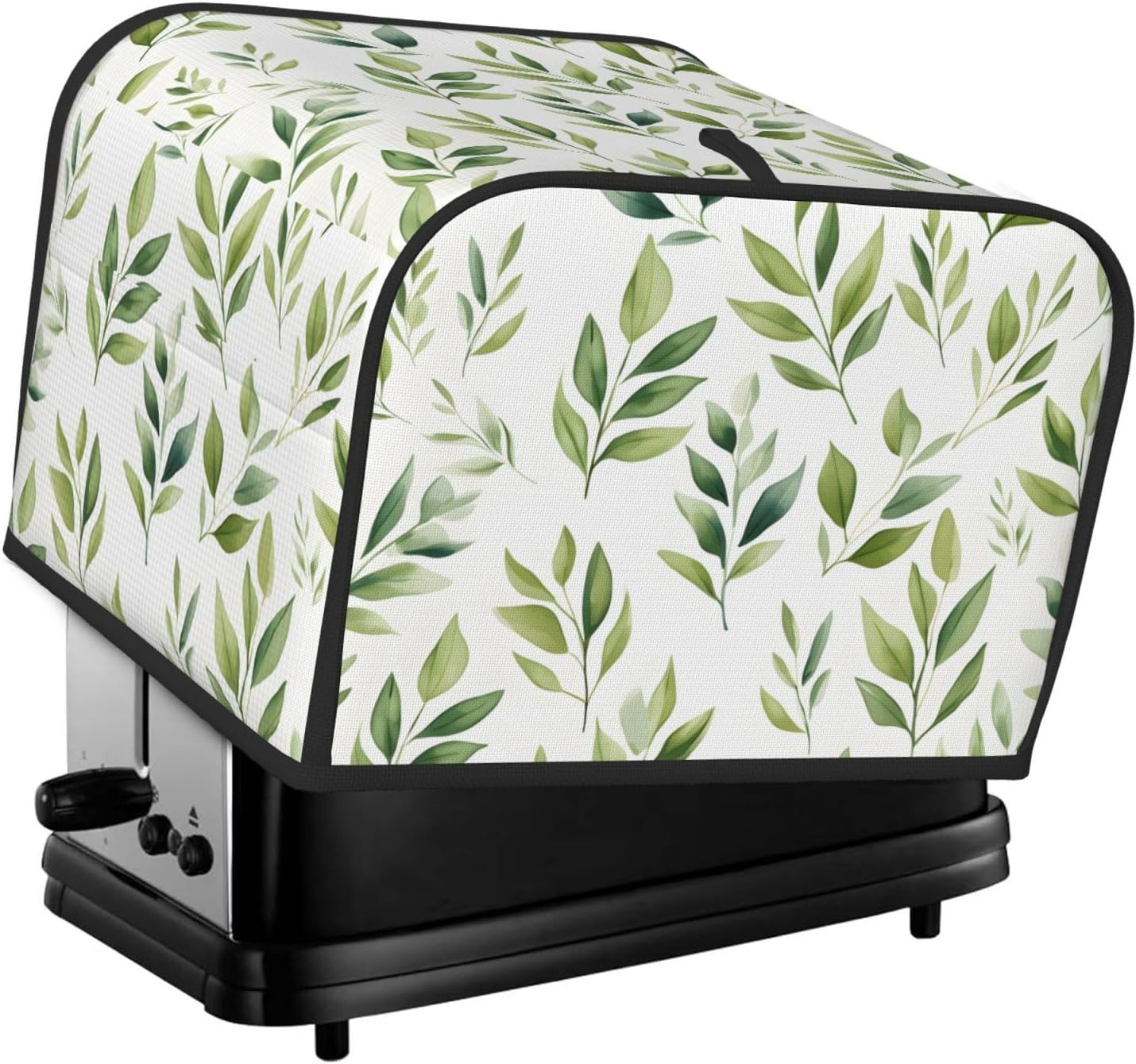 Red Wine Glass Grapes Theme 4 Slice Toaster Cover Wide Slot Dustproof Cap Bread Maker Fingerprint Bakeware Protection Kitchen Appliance Cover Toaster Bag