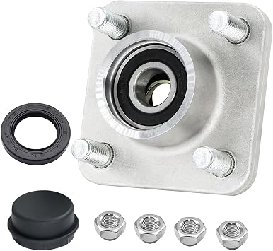 Golf Cart Front Wheel Hub Assembly for Yamaha G2/G8/G9/G14/G16/G19/G22/G29 Drive, Replace OEM#JG5-WF511-10-00,JG5-WF511-00