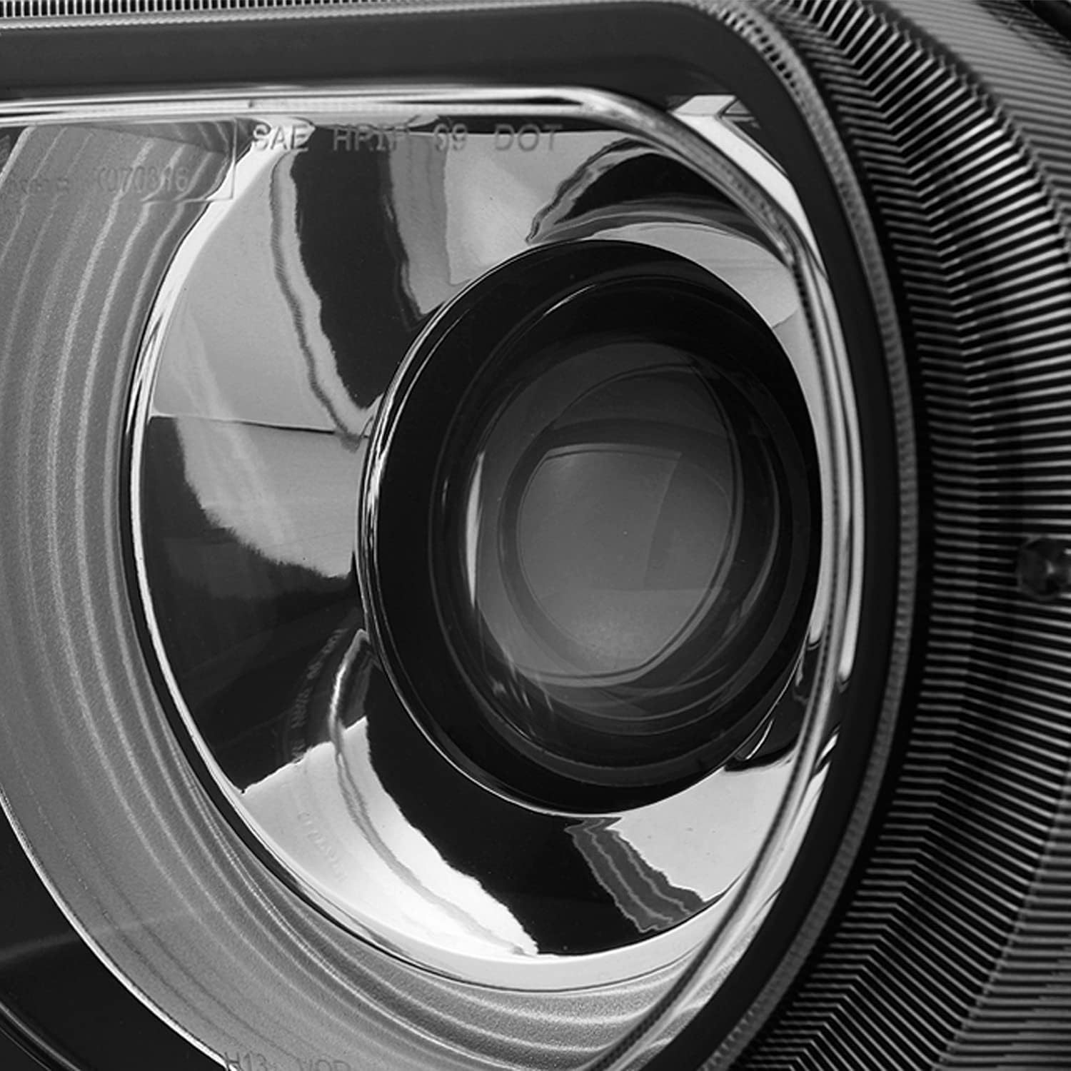 AKKON - For Dodge Challenger OE Replacement Black HID Xenon Projector Headlights Headlamps Left + Right