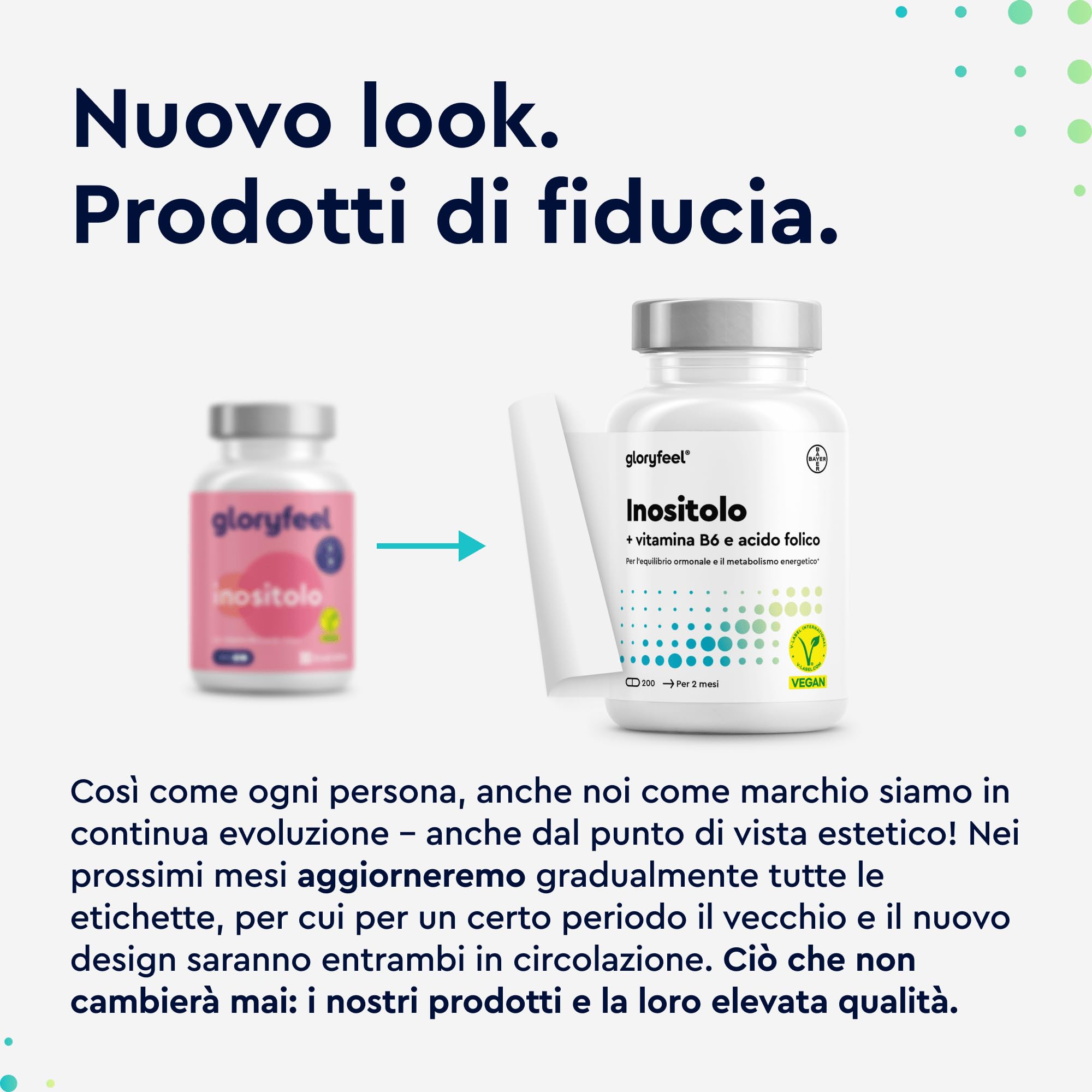 Inositolo Integratore, con Acido Folico Quatrefolic®, Vitamina B6, 2000mg di Inositolo per Dose, Integratore per il Benessere Femminile, 200 Capsule, Senza Additivi