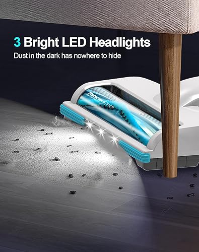 Miniatura 8 de Cordless Vacuum Cleaner, 25Kpa Powerful Suction Ultra-Lightweight Stick Vacuum, Self-Standing, Anti-Tangle, Fast Charging Vacuum Cleaner for Home