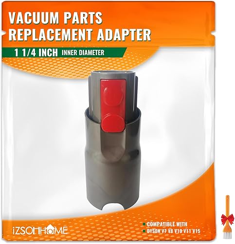 Compatible con Dyson V7 V8 V10 V11 V15, el adaptador hace que los accesorios Dyson V7 V8 V10 V11 V15 se conviertan en la aspiradora V10 Slim, V12