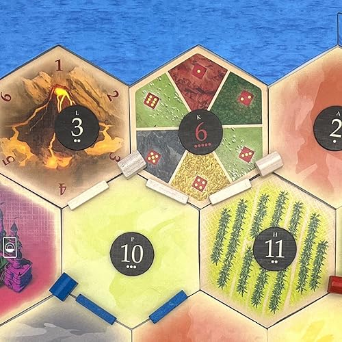 Miniatura 6 de Amalgam - Escenario hexagonal de repuesto multirecurso compatible con expansiones de Catan, Seafarers, Cities and Knights y Catan de Catan (paquete