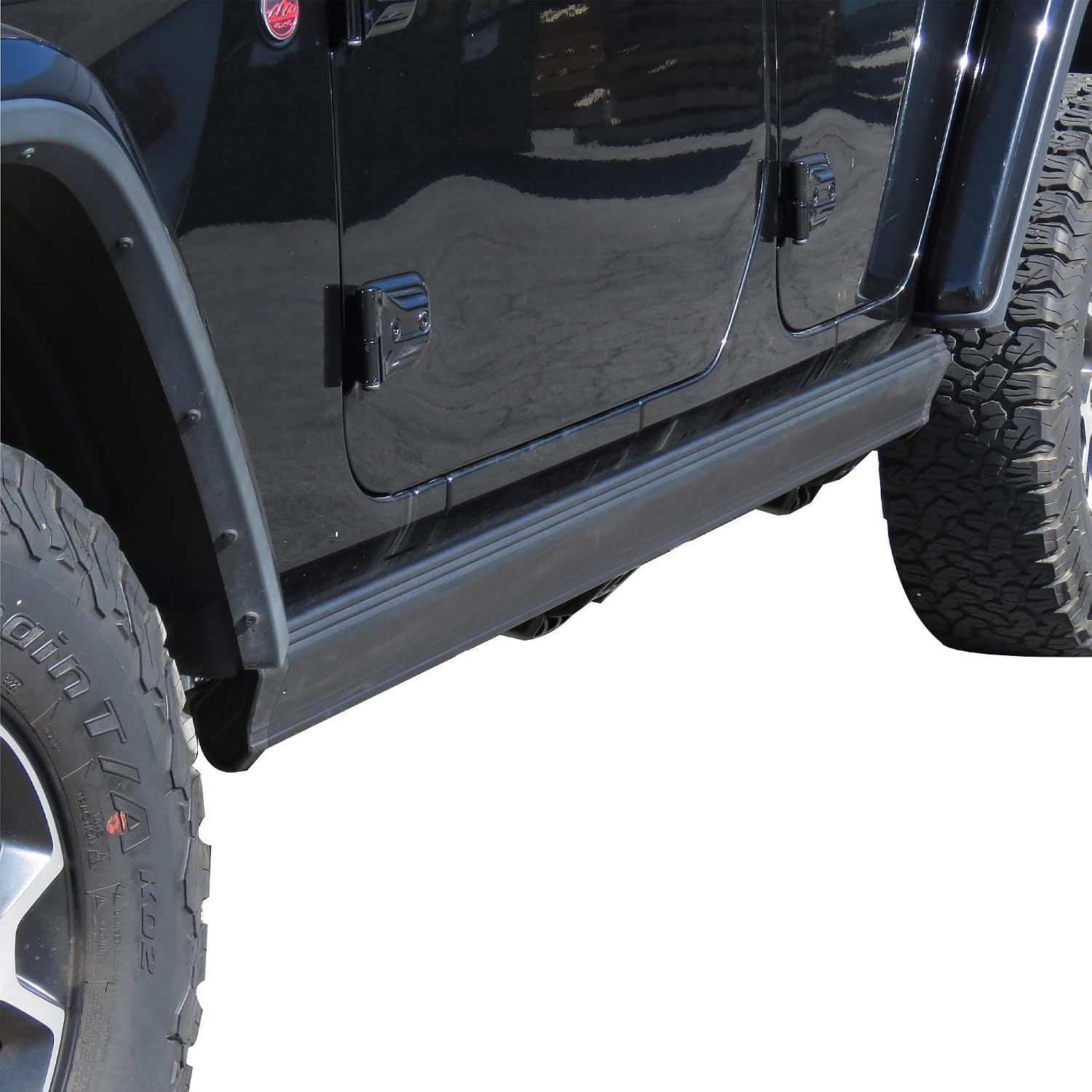 Black Horse Elite Retractable Power Board Black Compatible with 2012-2018 Jeep Wrangler 4Dr -PWBR5065