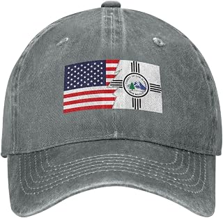 Seal of Los Alamos County, New Mexico and America Baseball Cap for Men Women Adjustable Vintage Washed Denim Style Dad Hat