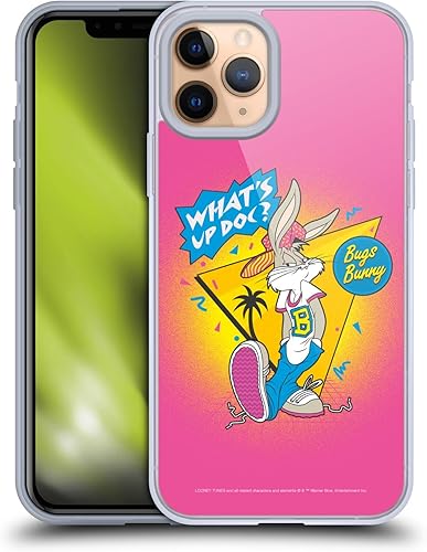 Miniatura 43 de Head Case Designs Funda de gel suave con licencia oficial de Looney Tunes Retro Bugs Bunny compatible con Apple iPhone 11 Pro Max Retro,Blanco y