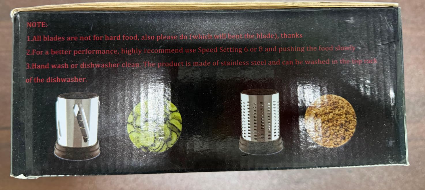 Slicer Shredder Aufsatz für Kitchenaid Standmixer | Edelstahl, Gemüseschredder, Käsereibe, Salatmacher, Chopper Mahlpulver Zubehör für Küchenhelfer