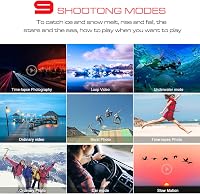 Apexcam 4K 20MP Akciókamera - Vízálló 40m, WiFi, EIS Képstabilizátor, Külső Mikrofon, 170° Látószög, 2.4G Távirányító, 2 Akkumulátor 5