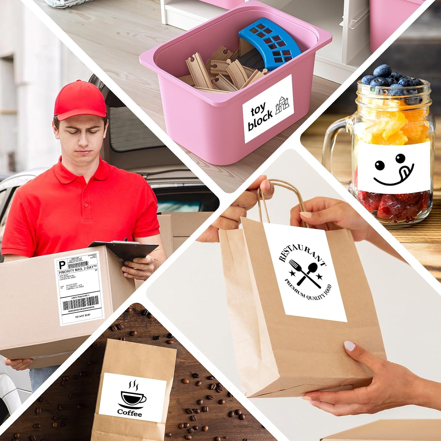 Cruxer Thermal Direct Shipping Labels 4x6 Thermal Labels Compatible with Dymo 1744907 Shipping Label 200 Labels White Shipping Labels Thermal Shipping Labels for DYMO Labelwriters 4XL, 3 roll