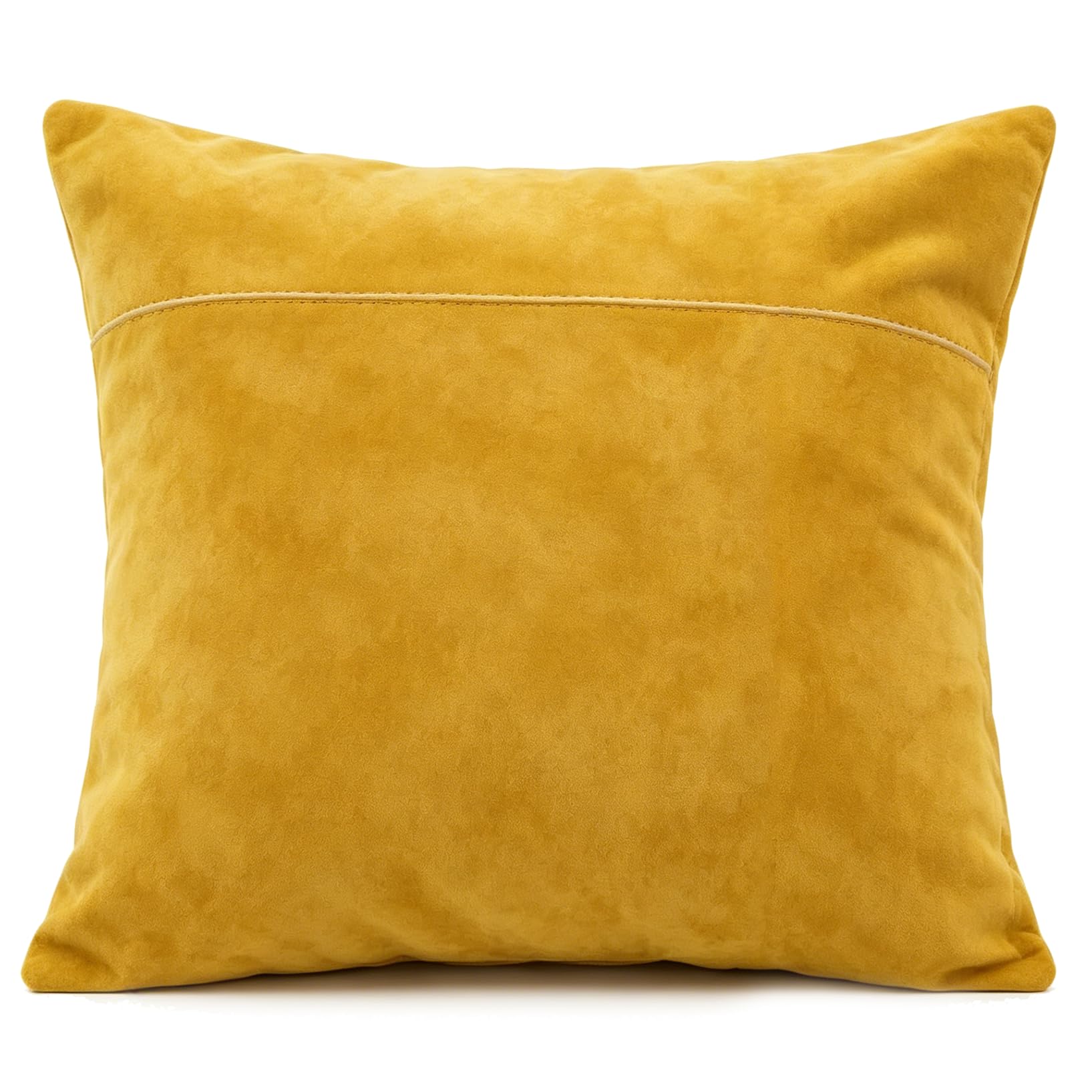 Yimafaner Yellow Decor Cushion, Throw Pillow Cover with Core for Sofa Chair Couch, 45 * 45cm