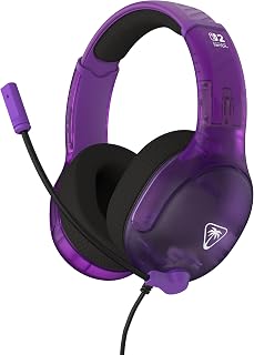 Turtle Beach Airlite Fit Kabelgebundenes Gaming-Headset – Offiziell für Nintendo Switch 1 und 2 lizenziert, robust, leicht, Violett