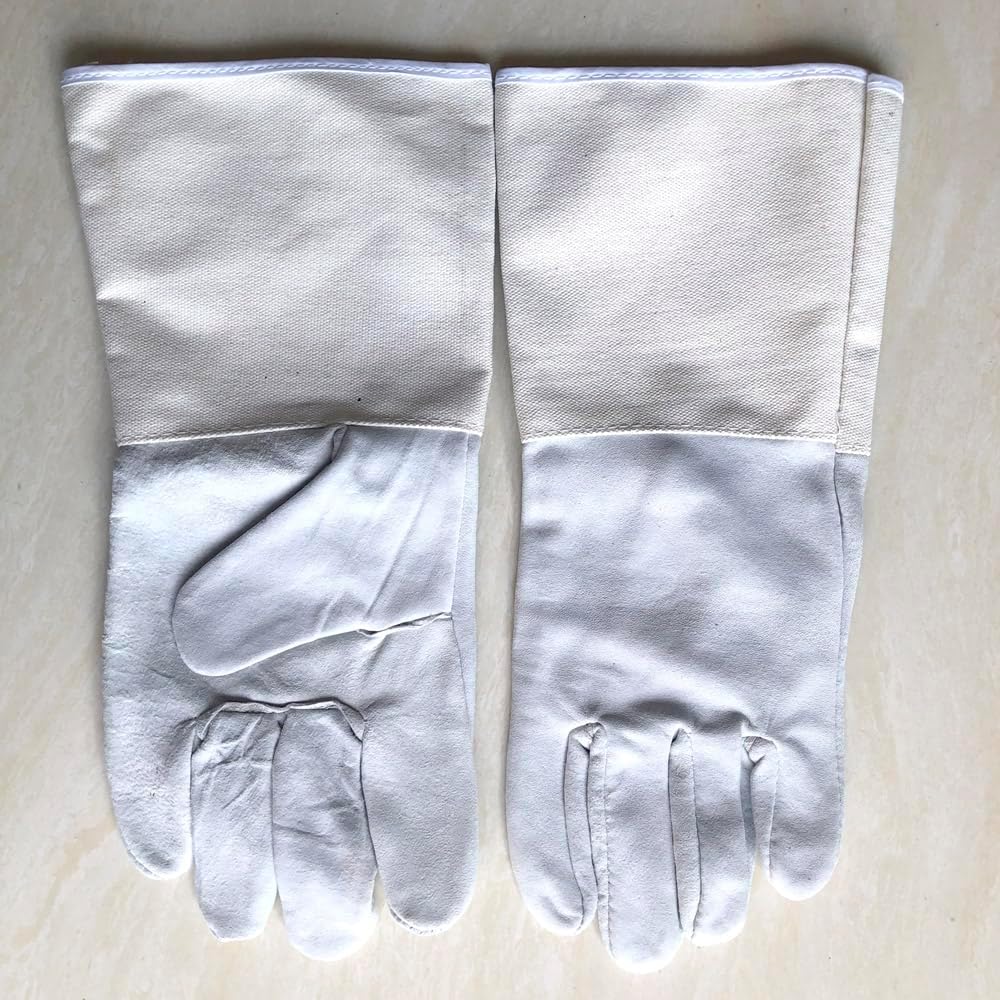 Welding Gloves, MIG/Stick Welding GlovesPremium Hand Protection from Welder and Cutting, Torch Heat, Gauntlet Cuff, Long Sleeve for Tig Welder, Grilling Oven, Green Egg, Stove