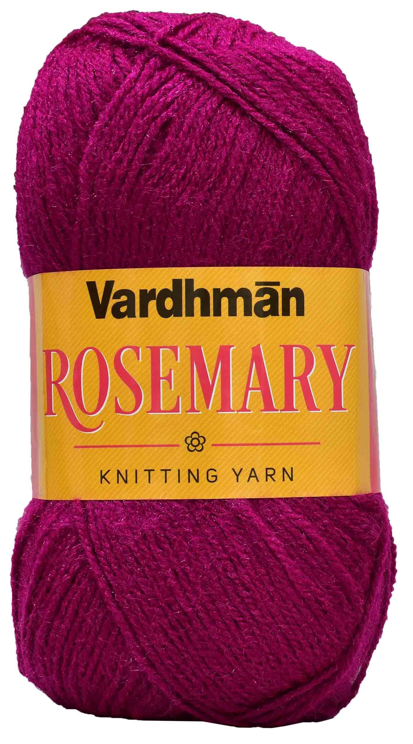 Vard hman Rosemary Strawberry 400 GMS Wool Ball Hand Knitting Wool/Art Craft Soft Fingering Crochet Hook Yarn, Needle Knitting Yarn Thread Dyed-FM Art-FHC