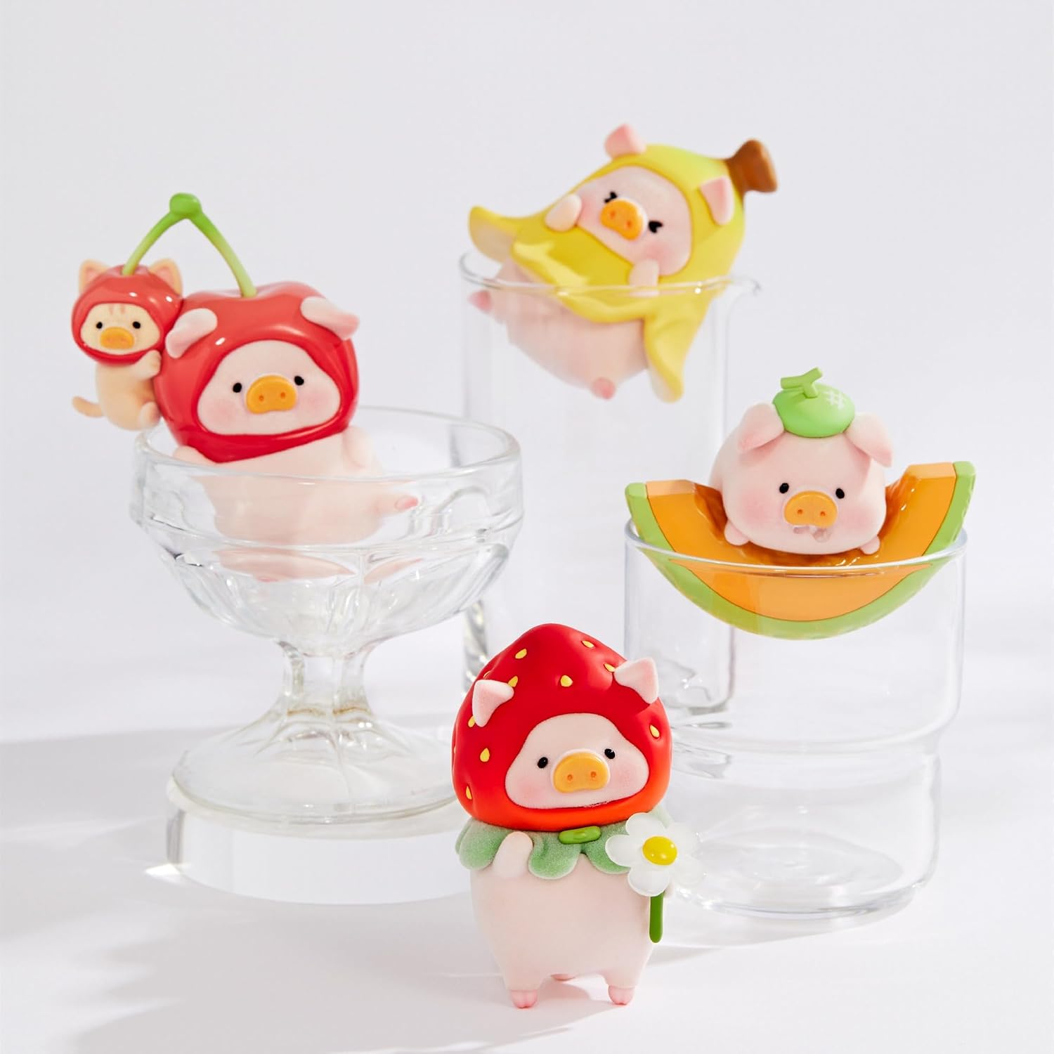maidimiao Lulu The Pig Piggy Fruit Series Banana Figurine Ornament image 5