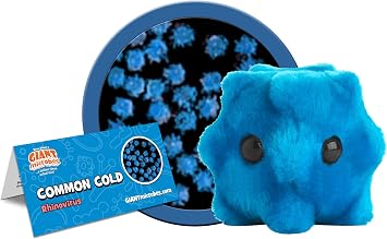 GIANTmicrobes Common Cold Plush, Pediatrician Gifts, School Nurse Gifts, Cold Care Package, Present for Sick Friend, Funny Doctor Gift, Biology Gift