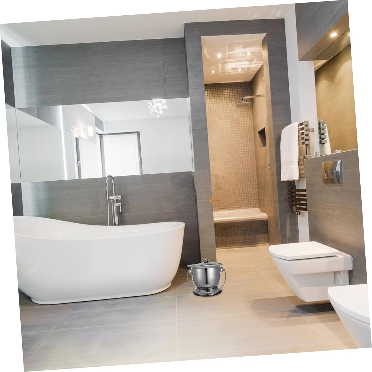 VALICLUD Potty Urinal Adult Chamber Pot for Elders Home Urinal for Women Stainless Steel Diaper Pail