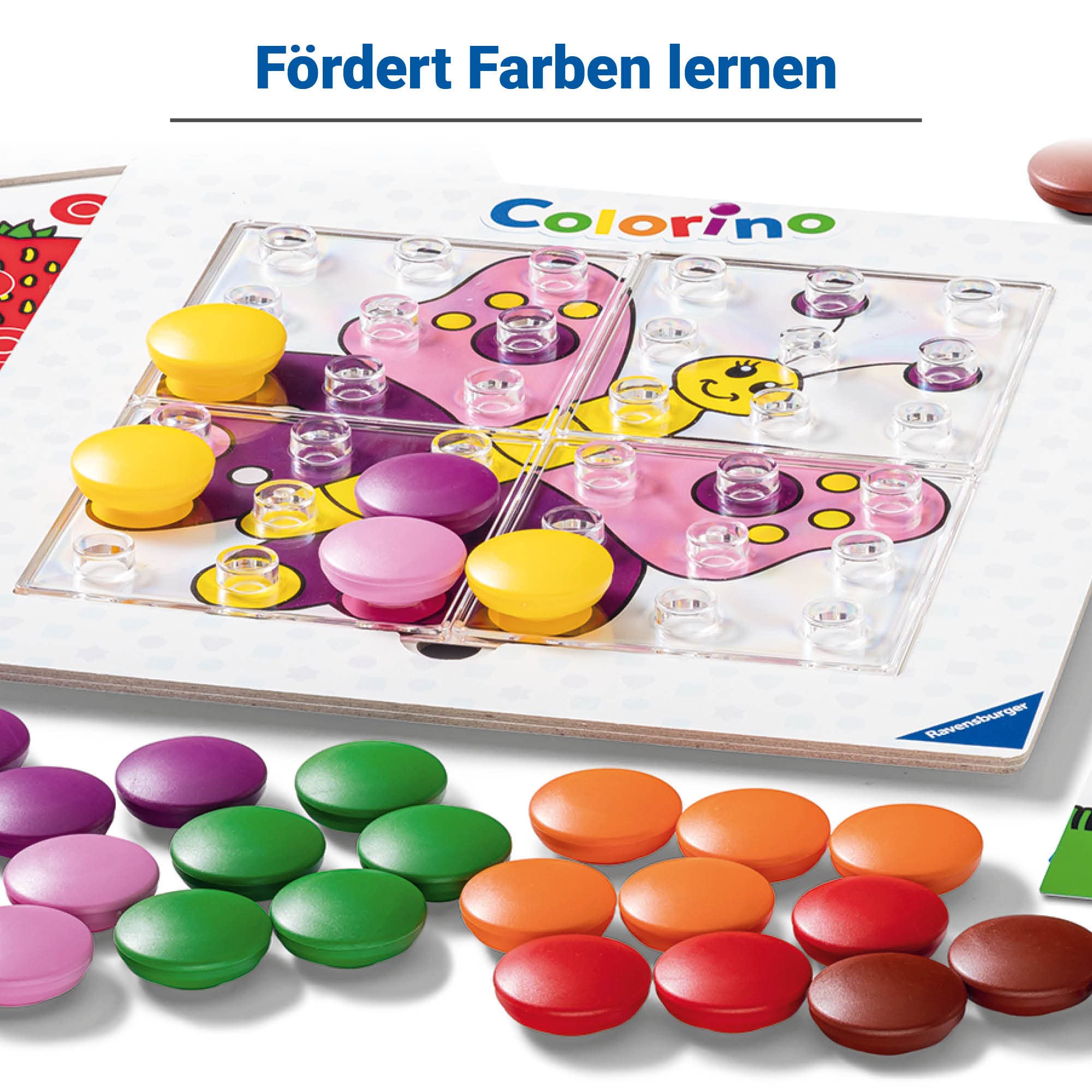 Ravensburger 20959 Mein großes Colorino, Mitwachsendes Lernspiel - So Wird Farben Lernen zum Kinderspiel - Der Spieleklassiker für Kinder ab 1,5 Jahren