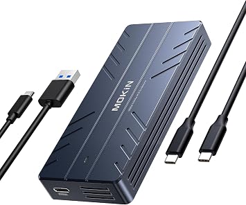 40Gbps M.2 NVMe Enclosure with Cooling Fan,Thunderbolt SSD Enclosure for M1 Pro/Max Mac, Aluminum M.2 Enclosure Support M/B+M Key Size 2280/2260/2242 Compatible with Thunderbolt 3/4/USB4/3.2/3.1Gray