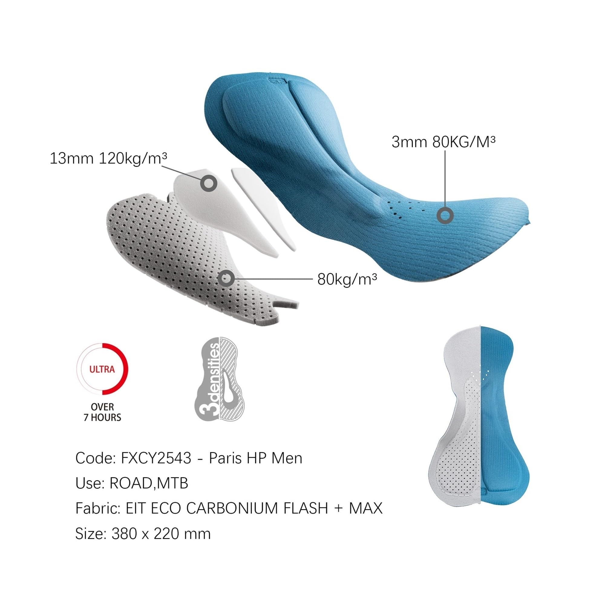 Pantaloncini da Ciclismo con Bretelle Uomo Fondello in Gel