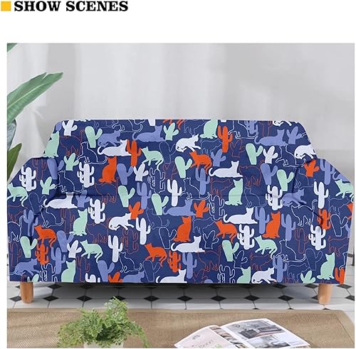 Miniatura 7 de Fundas elásticas para sofá con estampado de ramas de camuflaje 3D para sofá, funda para muebles de un solo cojín, decoración del hogar u oficina,