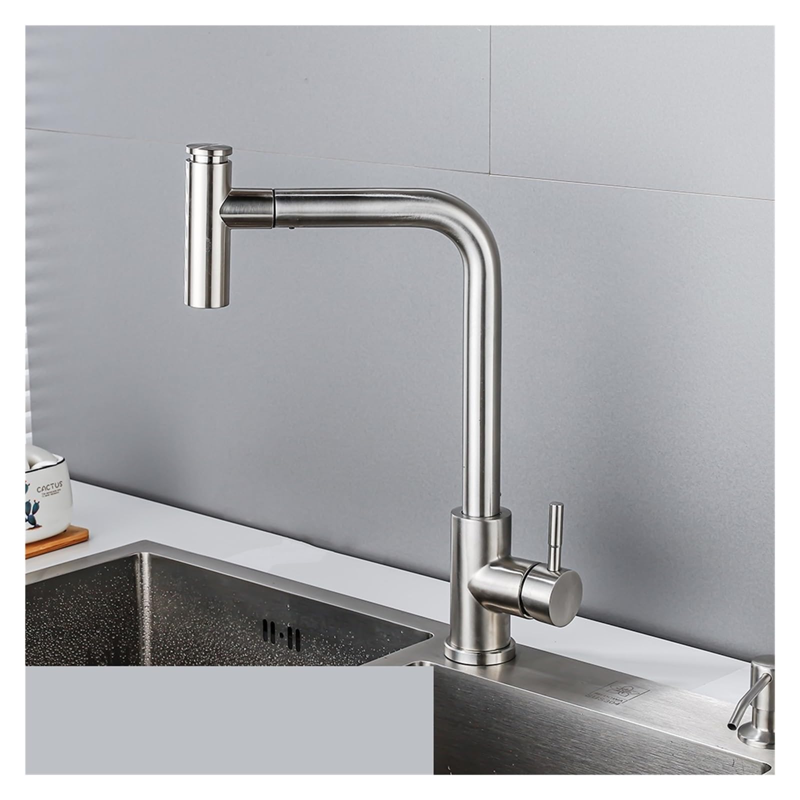 Robinet de cuisine tactile intelligent mitigeur évier noir eau chaude froide avec douchette