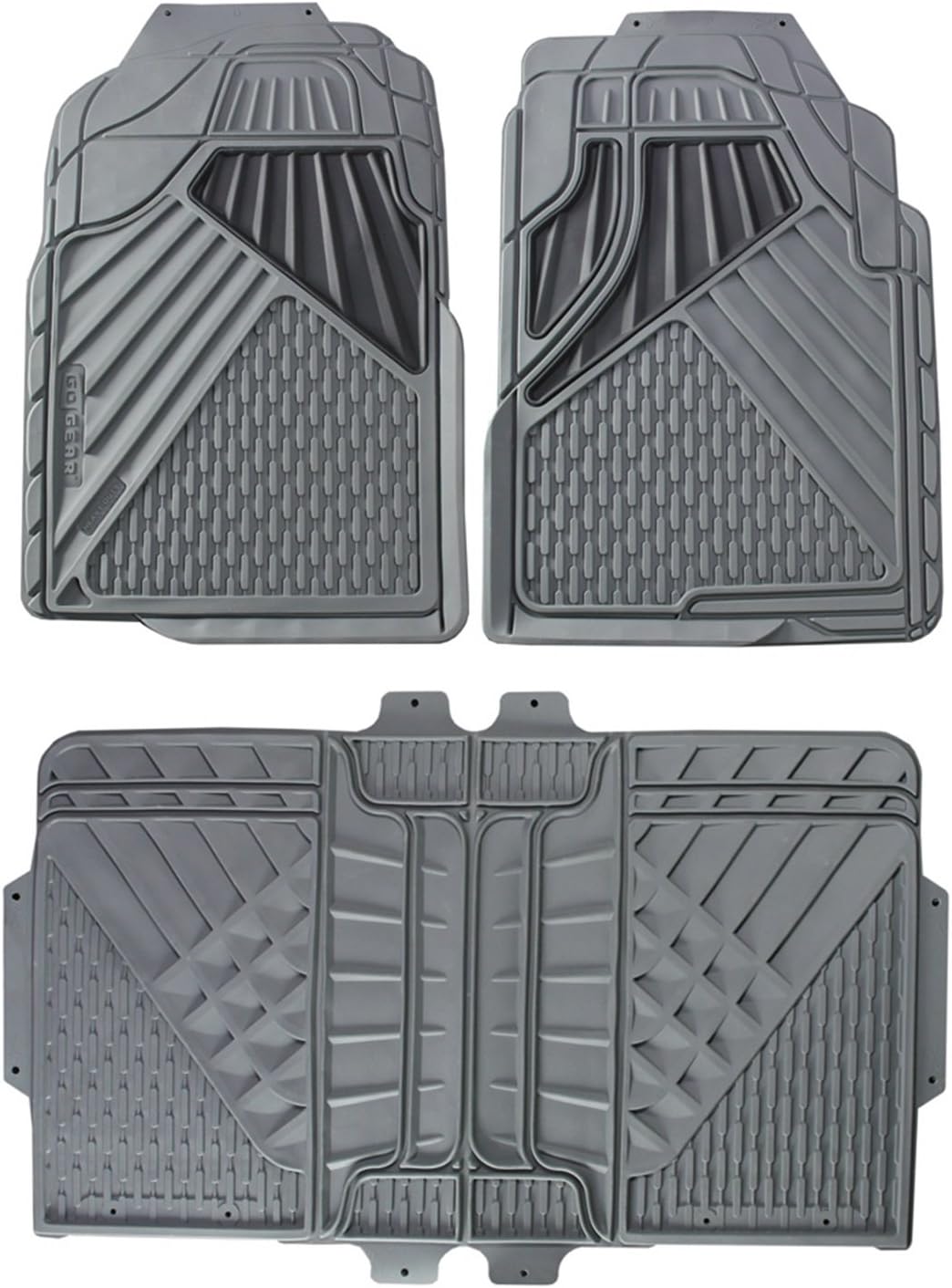 Go Gear 11179001 Full Size Heavy Duty Gray Floor Mats (4 Piece Set)