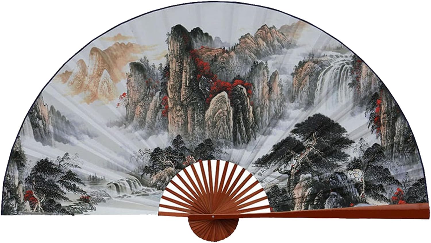 装飾ハンギングファンペインティングラージハンギングファンポーチ