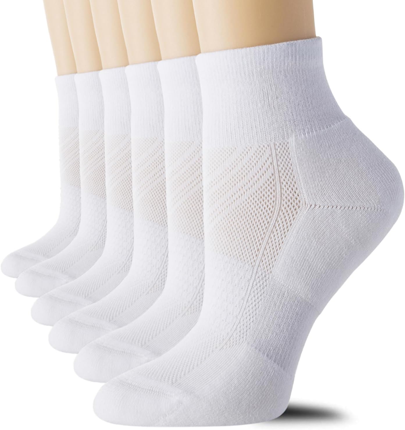 6 Pairs Women's Running Ankle Socks Athletic Sport Socks Cushioned