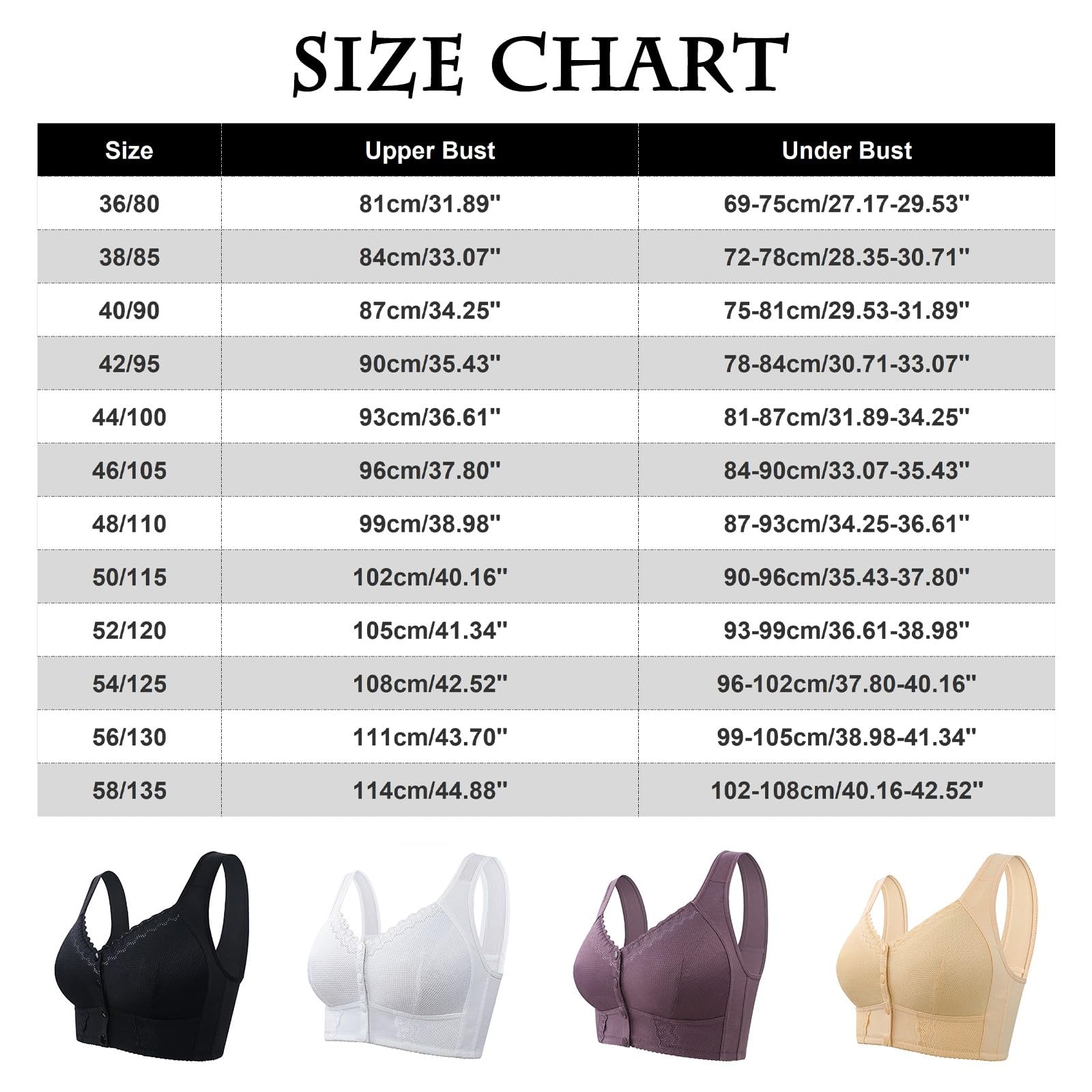 Cocila Reggiseno Invisibile Senza Ferretto per Donna, Reggiseno Comfort con Chiusura Frontale, Spalline Larghe e Copertura Totale, Morbido di Supporto l'uso Quotidiano Post-Operatorio Adesivo