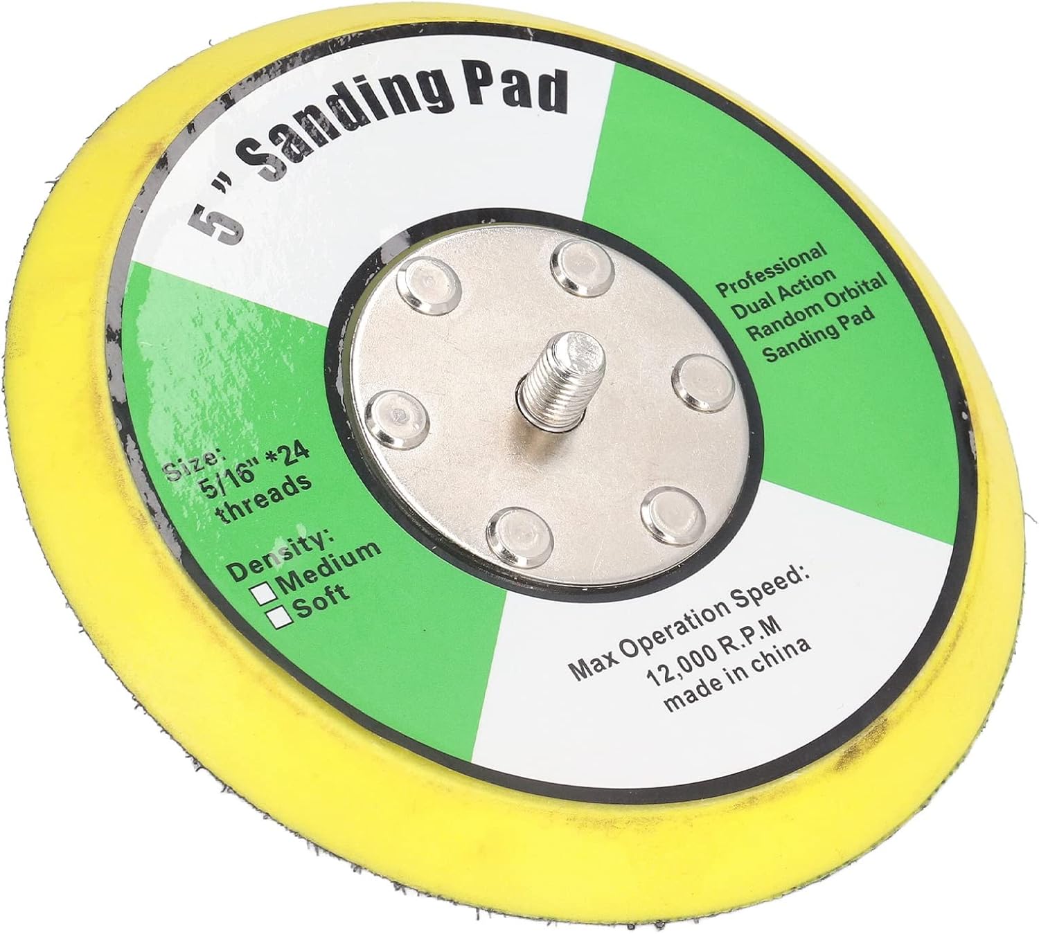 PU Backing Plate, Easy Remove Flexible or Rigid Air Sander