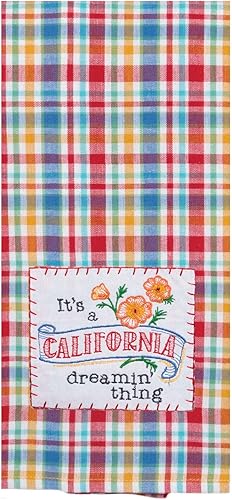 Miniatura 2 de Paquete de 2 toallas de cocina bordadas Kay Dee Home State of California
