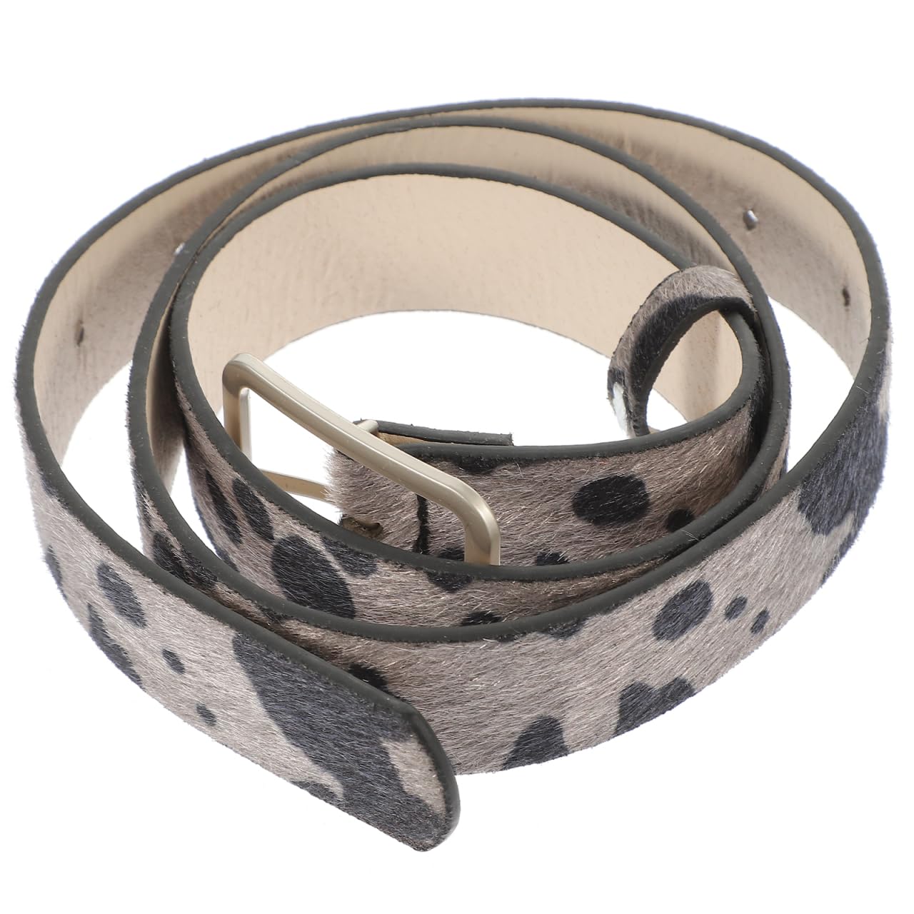 Milisten Verstellbarer Kuhdruckgürtel Damen 2.90 Cm Breiter Western Gürtel Aus Pu-Leder Für Jeans Alltag Party Animalprint Taillengürtel 39.40 Zoll