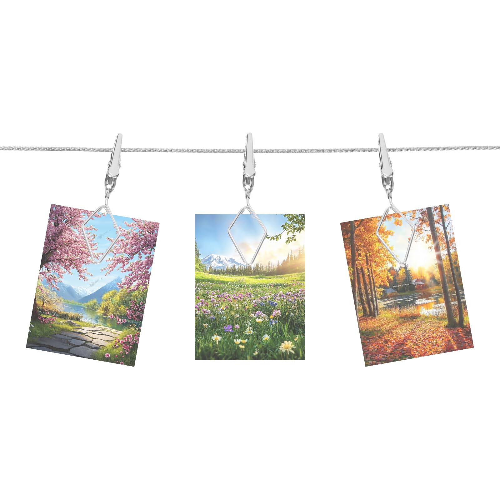 Cadre photo ajustable pour suspendre vos images sans percer de multiples trous