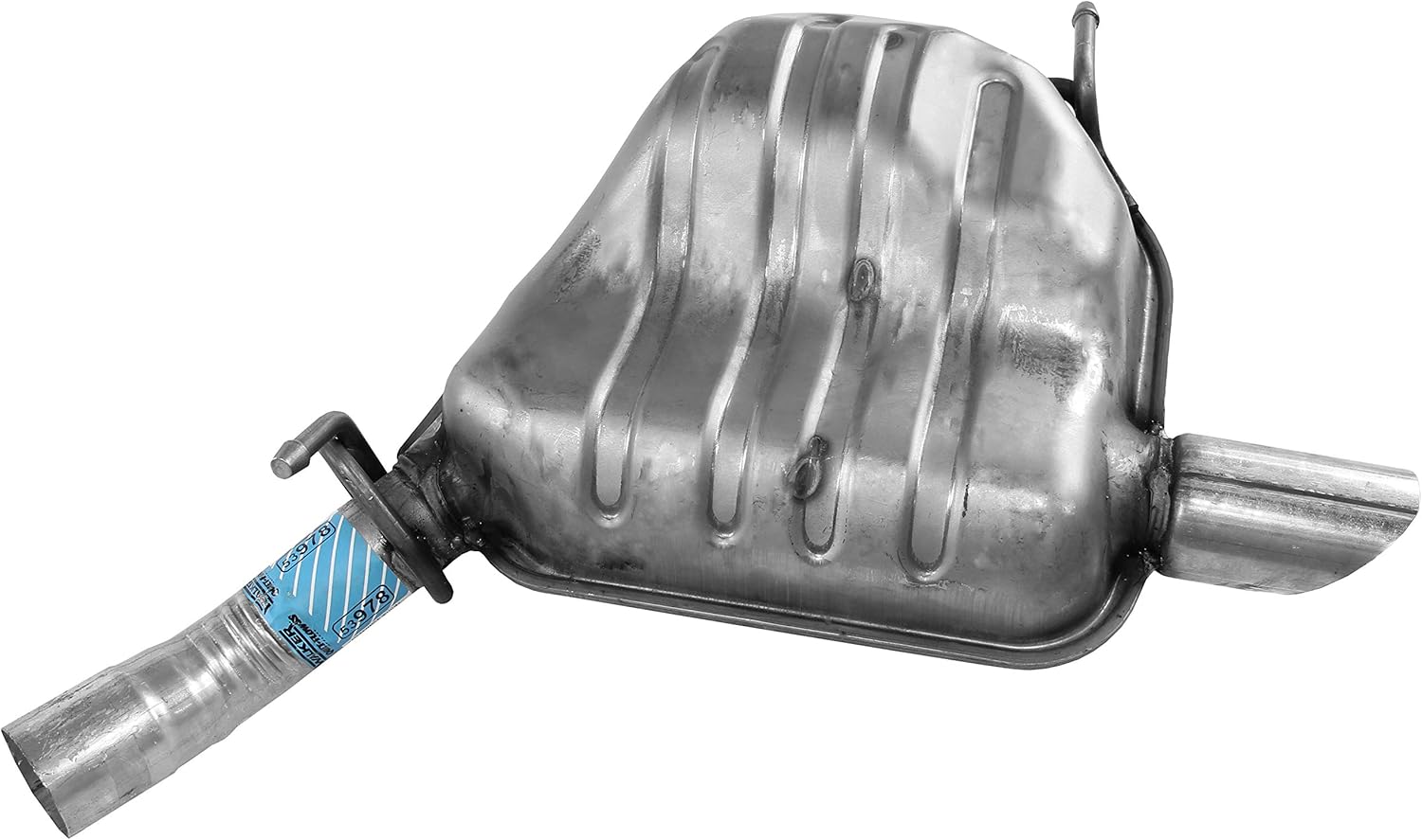 Walker Quiet-Flow SS 53978 Direct Fit Exhaust Muffler Assembly 2.5" Inlet (ID) 3" Outlet (OD) for Jeep Grand Cherokee