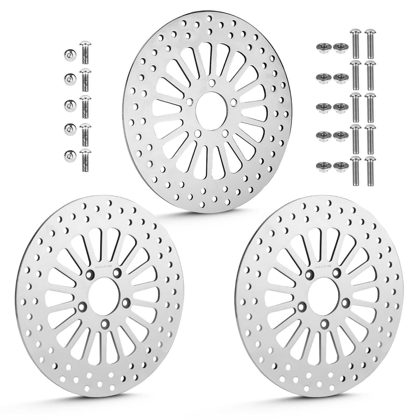 Brake Rotors 2-Piece Front Brake Rotor Set For Harley Touring