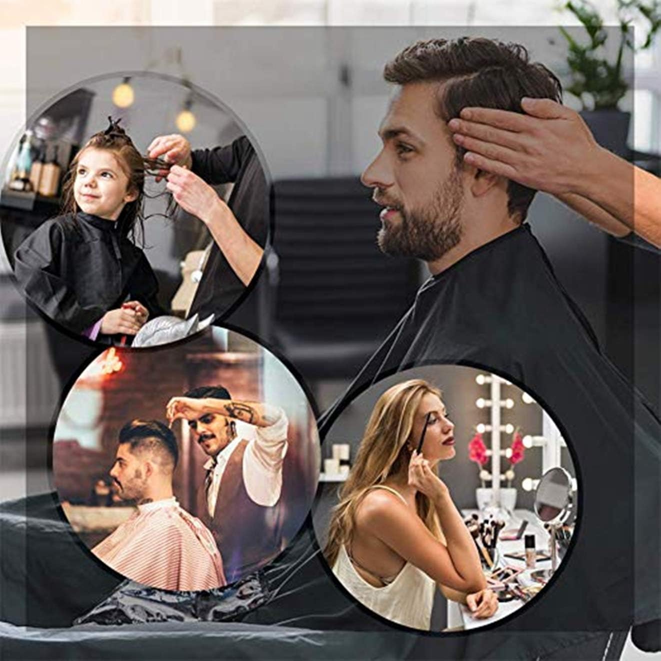 Funnylife Modern Fashion Auto Recline Black Shampoo Chair Barber Spa Beauty Salon