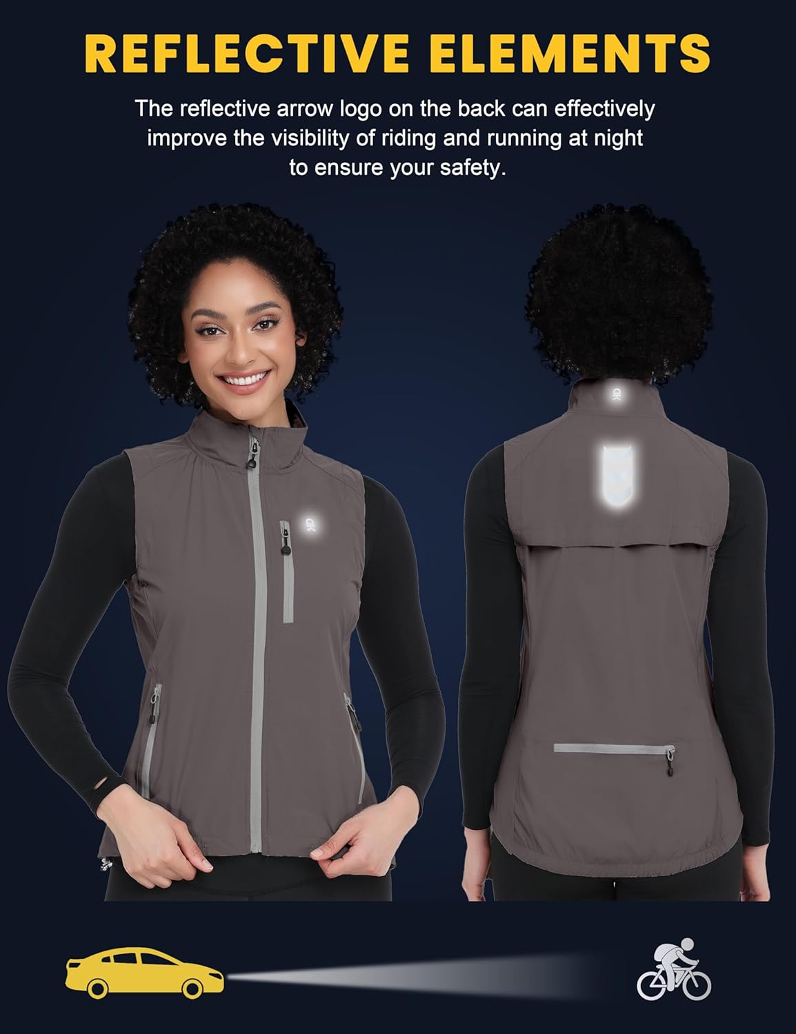 Little Donkey Andy Women's Lightweight Quick Dry Vest Summer Windproof Sleeveless Elastic Jacket for Golfing Cycling Running - Image 6