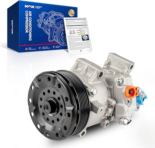 KAX Compresor de aire acondicionado AC con embrague 67328, compatible con Toyota Corolla 2009-2010, Matrix 2009-2012, Scion xD 2008-2014 1.8L,