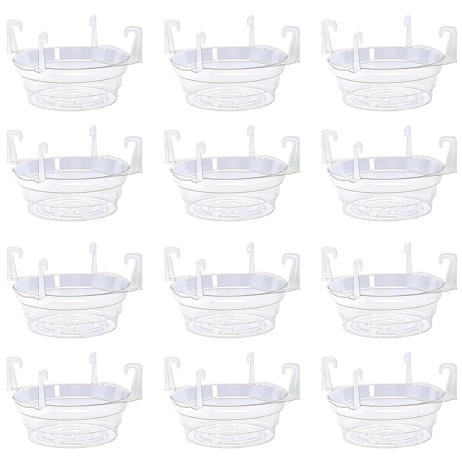 Panier suspendu en plastique avec crochets pour plantes intérieur jardin balcon